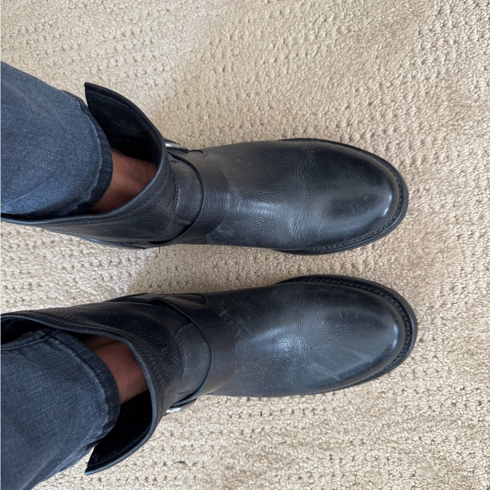 Frye Veronica Bootie 
Black Leather Boots with Buckle Detail
Women’s size 9 - Picture 12 of 13